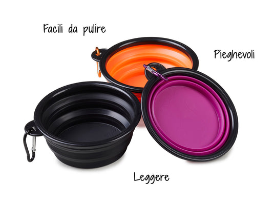 Ciotola pieghevole da viaggio per cani - Frido