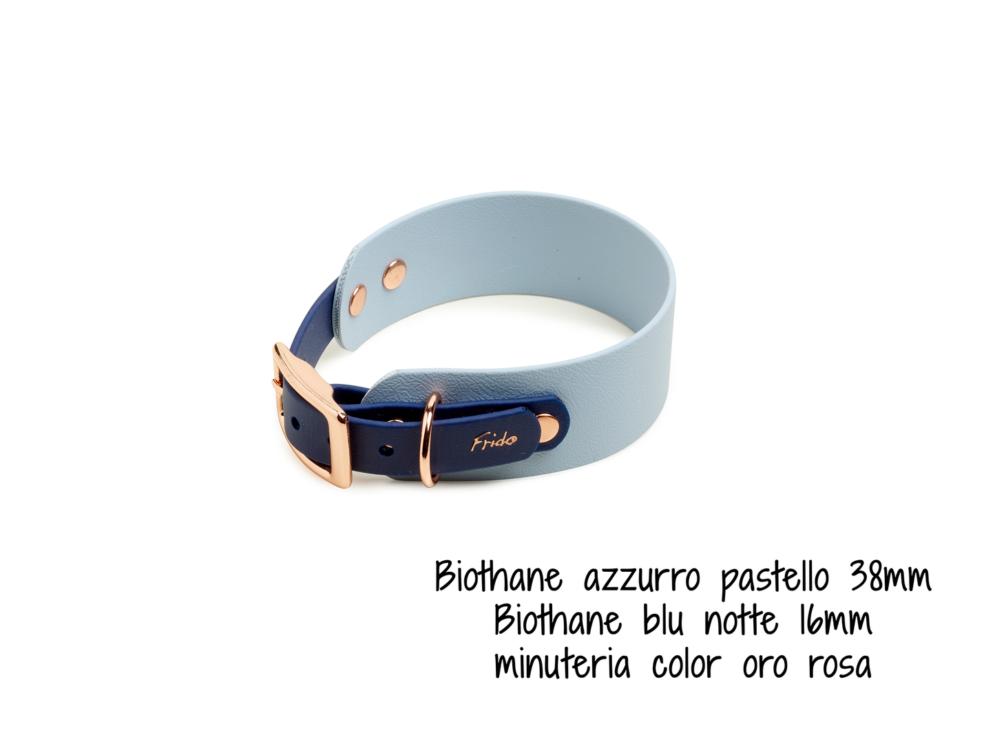 Collare per cani in Biothane® Linea Duo Levrieri - personalizzabile - Frido