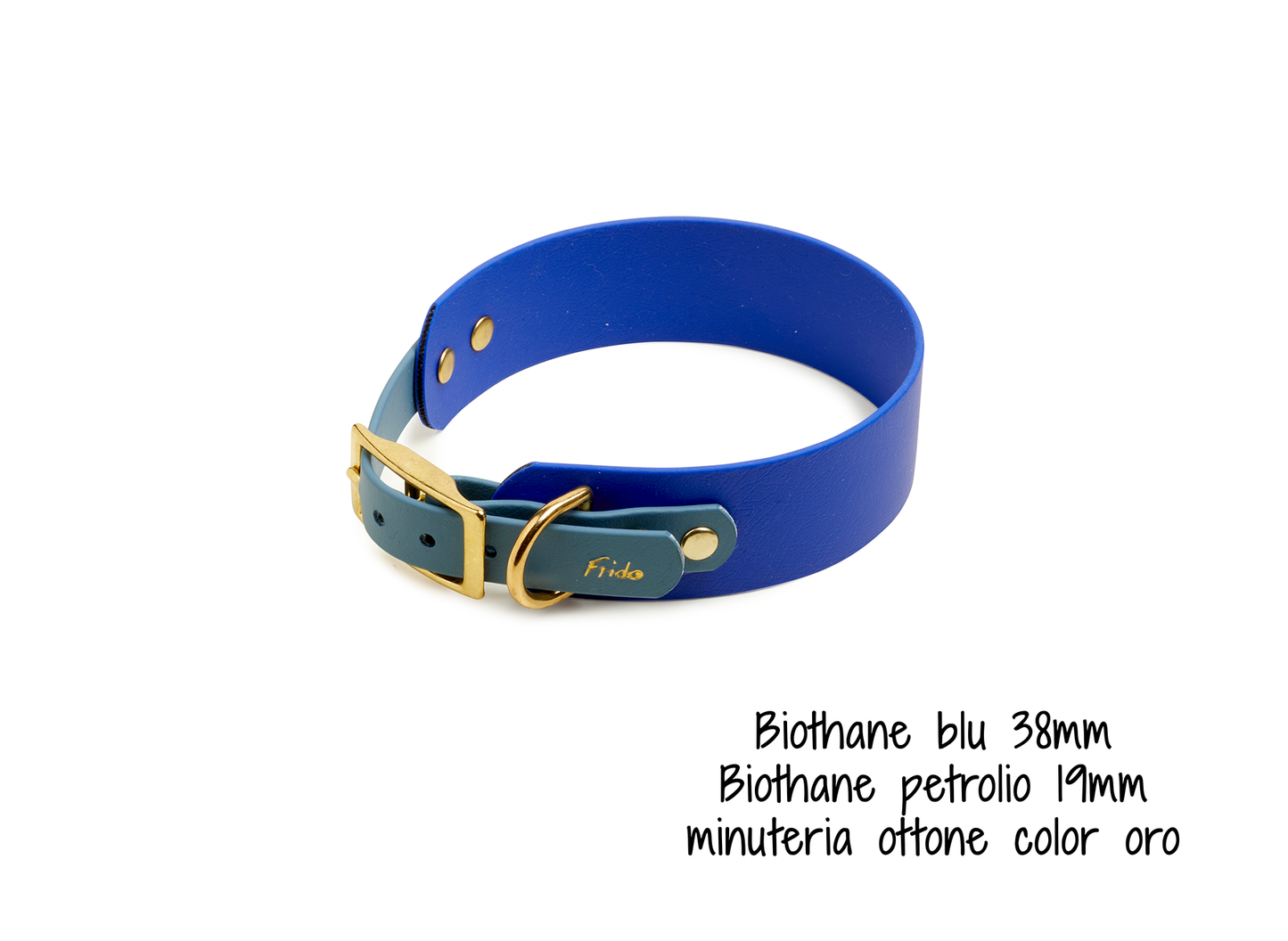 Collare per cani in Biothane® Linea Duo Levrieri - personalizzabile - Frido