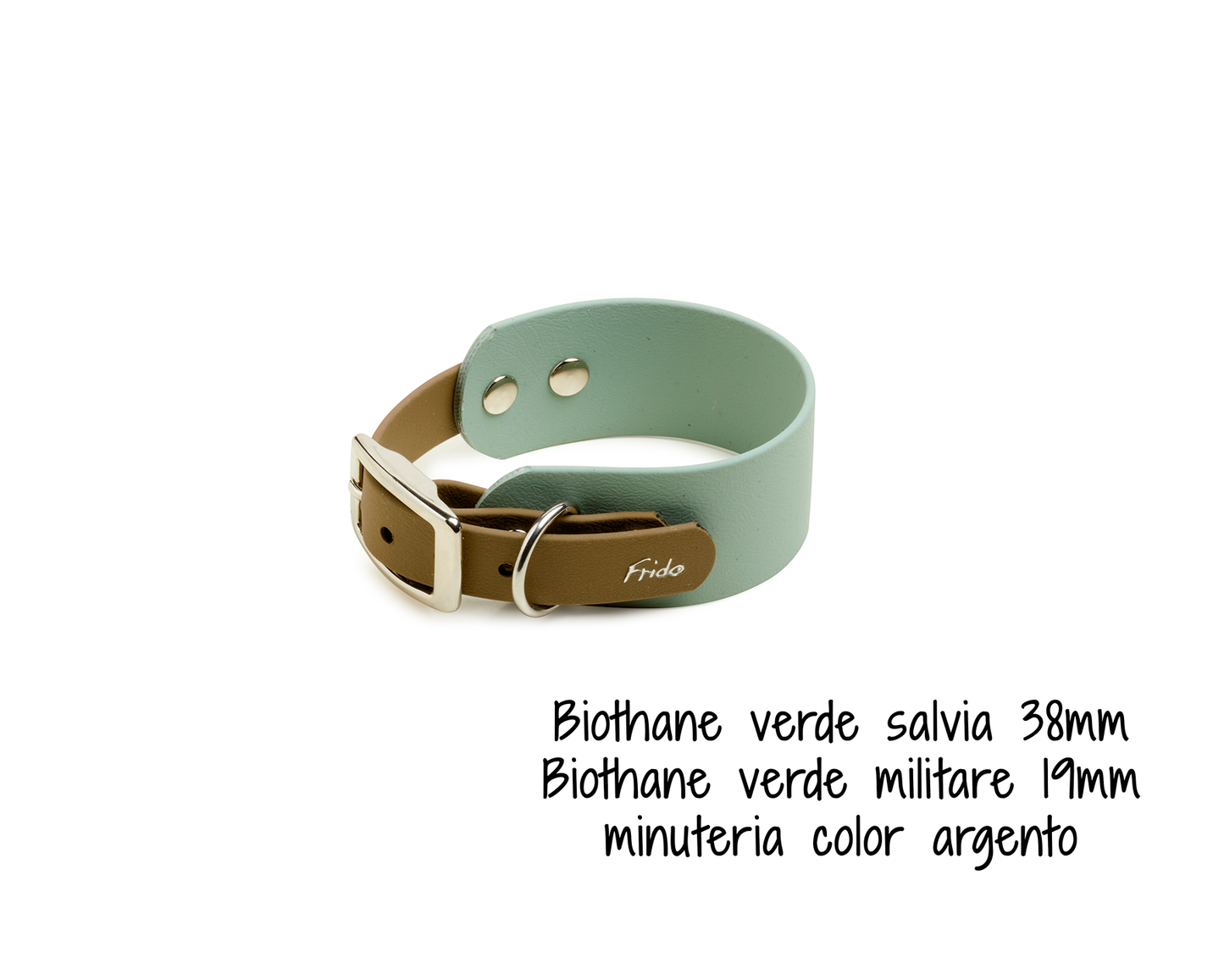 Collare per cani in Biothane® Linea Duo Levrieri - personalizzabile - Frido