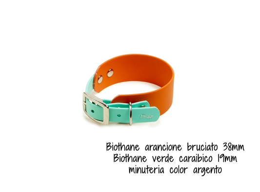 Collare per cani in Biothane® Linea Duo Levrieri - personalizzabile - Frido