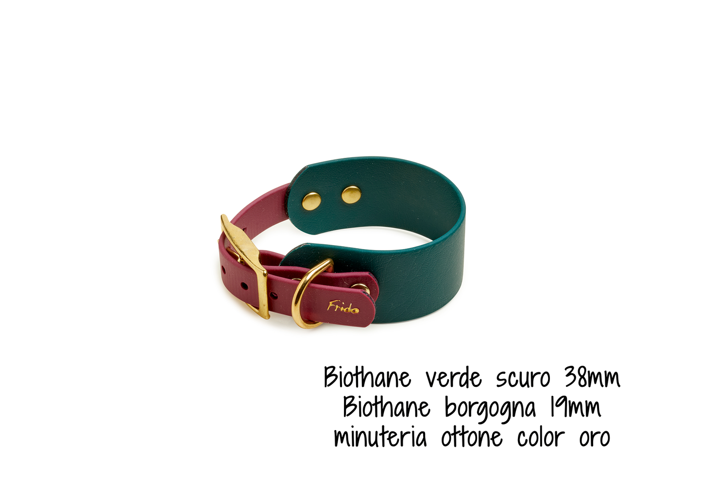 Collare per cani in Biothane® Linea Duo Levrieri - personalizzabile - Frido
