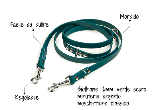 Guinzaglio per Cani regolabile in Biothane® - personalizzabile - Frido