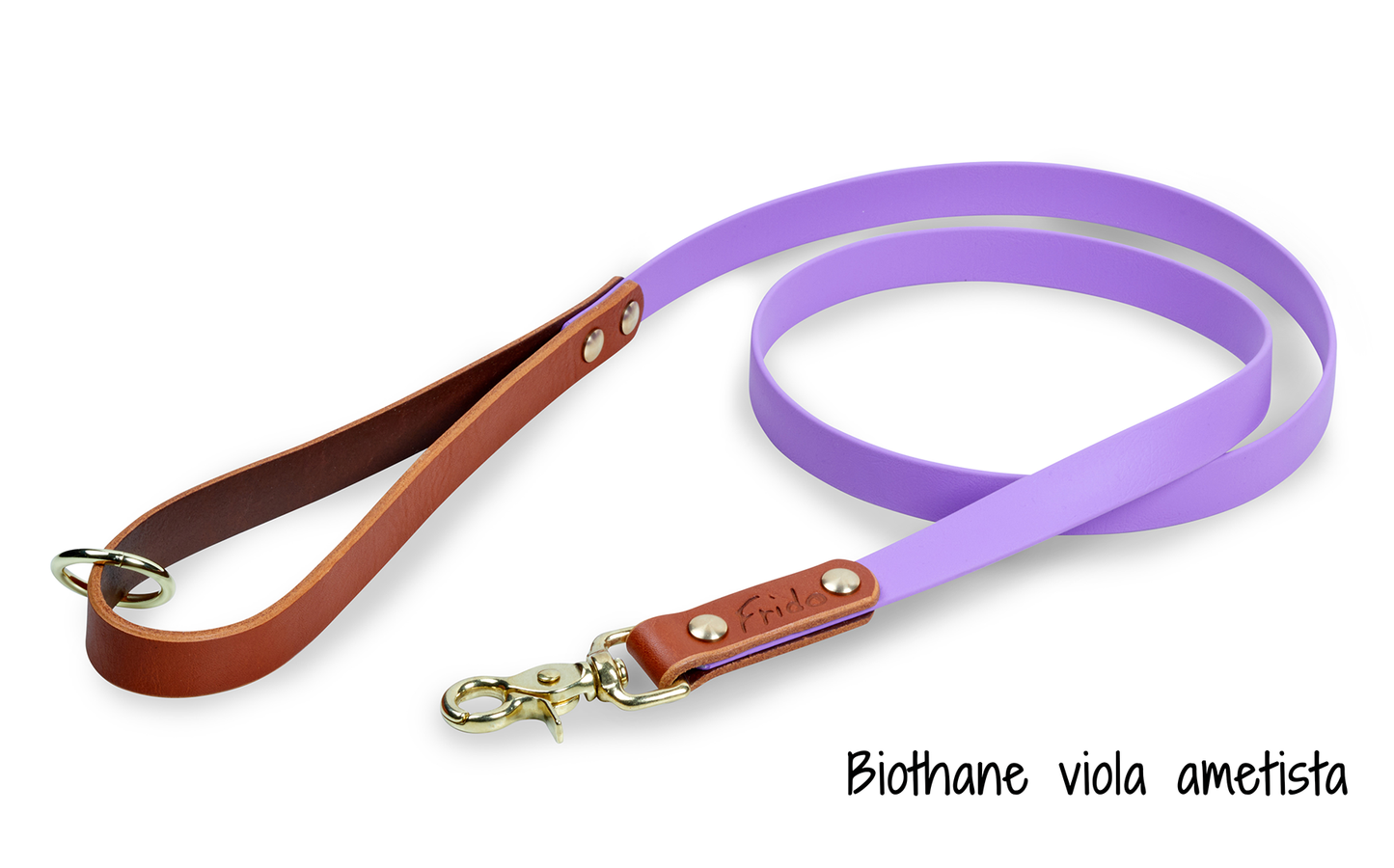 Guinzaglio per cani in Cuoio e Biothane® linea Combo - personalizzabile - Frido