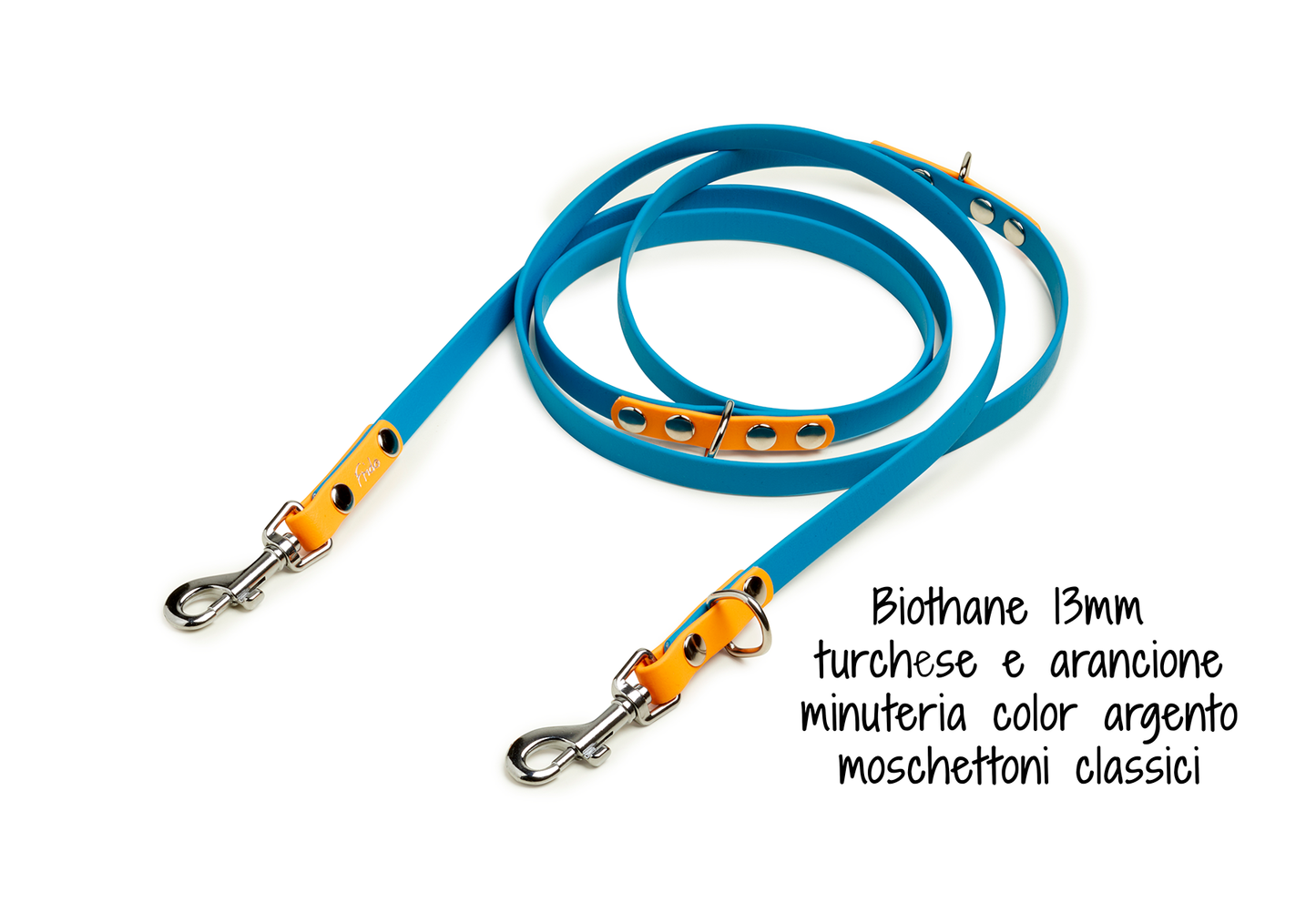 Guinzaglio per Cani regolabile in Biothane® Linea Duo - personalizzabile