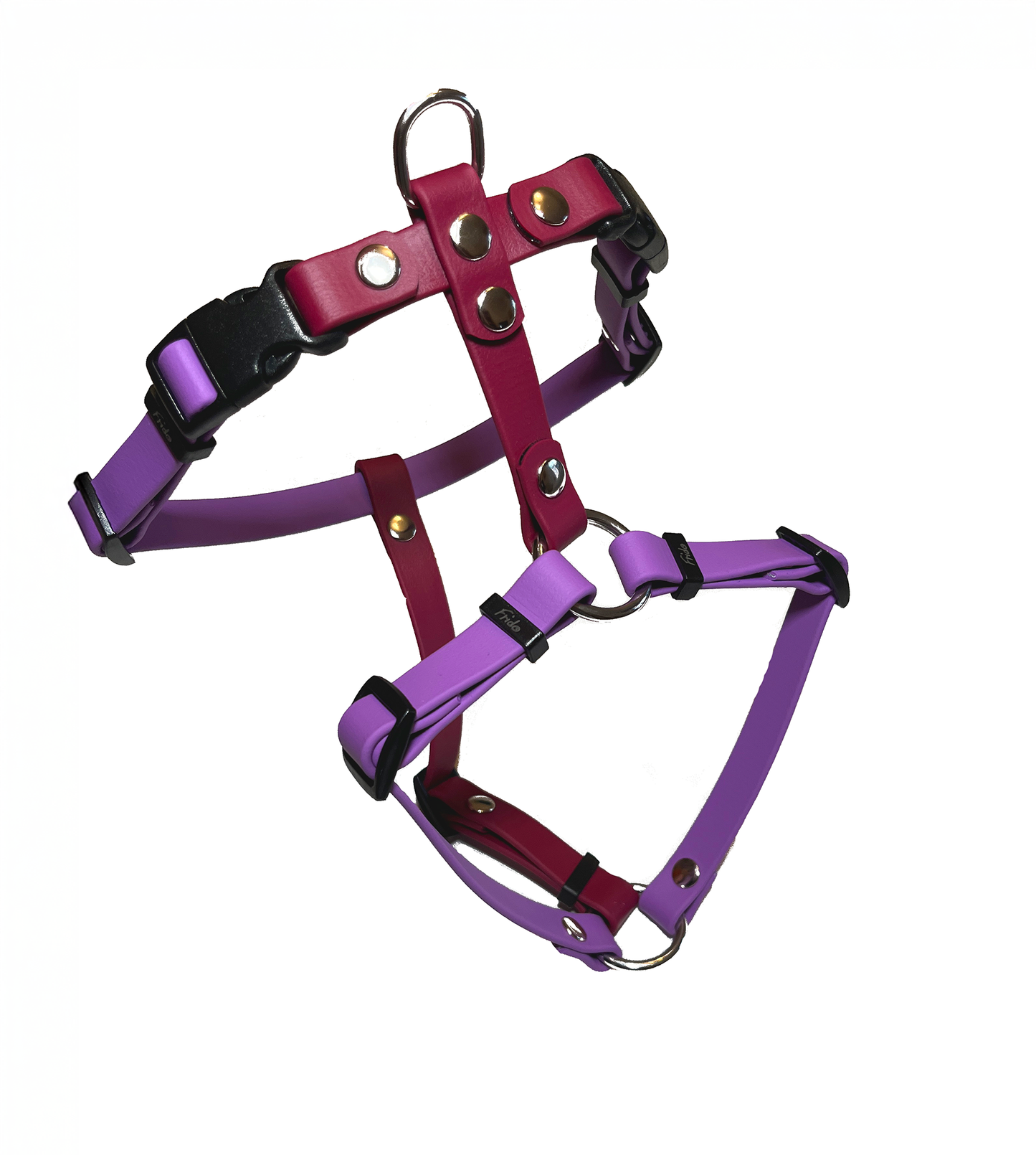Pettorina per cani ad H regolabile in Biothane® - personalizzabile