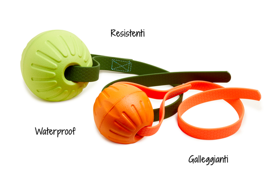 Pallina per cani in schiuma EVA Foam con manico - Frido