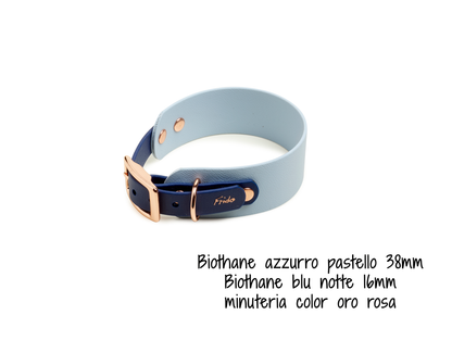 Collare per cani in Biothane® Linea Duo Levrieri - personalizzabile - Frido
