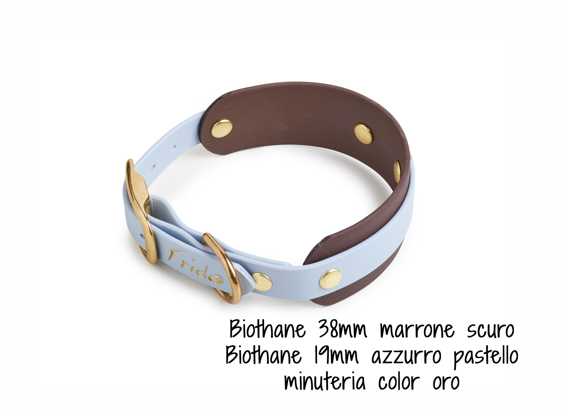 Collare per cani in Biothane® Linea Duo - personalizzabile - Frido