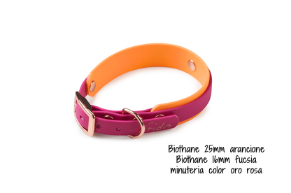 Collare per cani in Biothane® Linea Duo - personalizzabile - Frido
