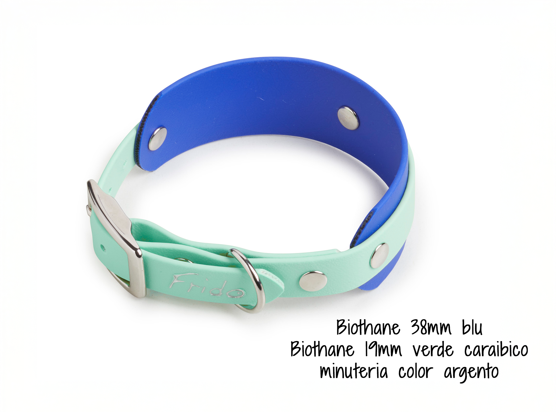 Collare per cani in Biothane® Linea Duo - personalizzabile - Frido