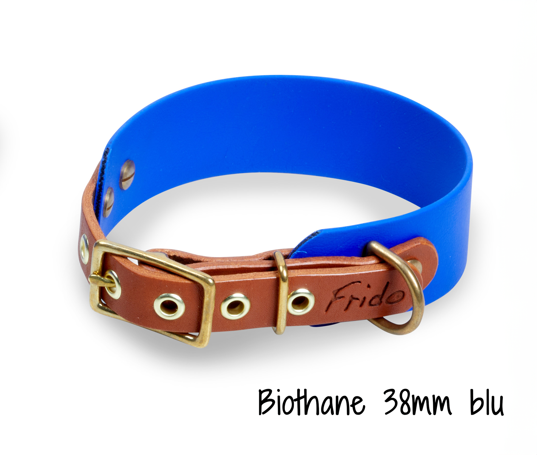Collare per cani in Cuoio e Biothane® linea Combo - personalizzabile - Frido
