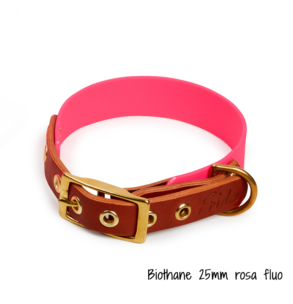 Collare per cani in Cuoio e Biothane® linea Combo - personalizzabile - Frido
