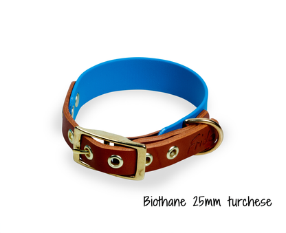 Collare per cani in Cuoio e Biothane® linea Combo - personalizzabile - Frido