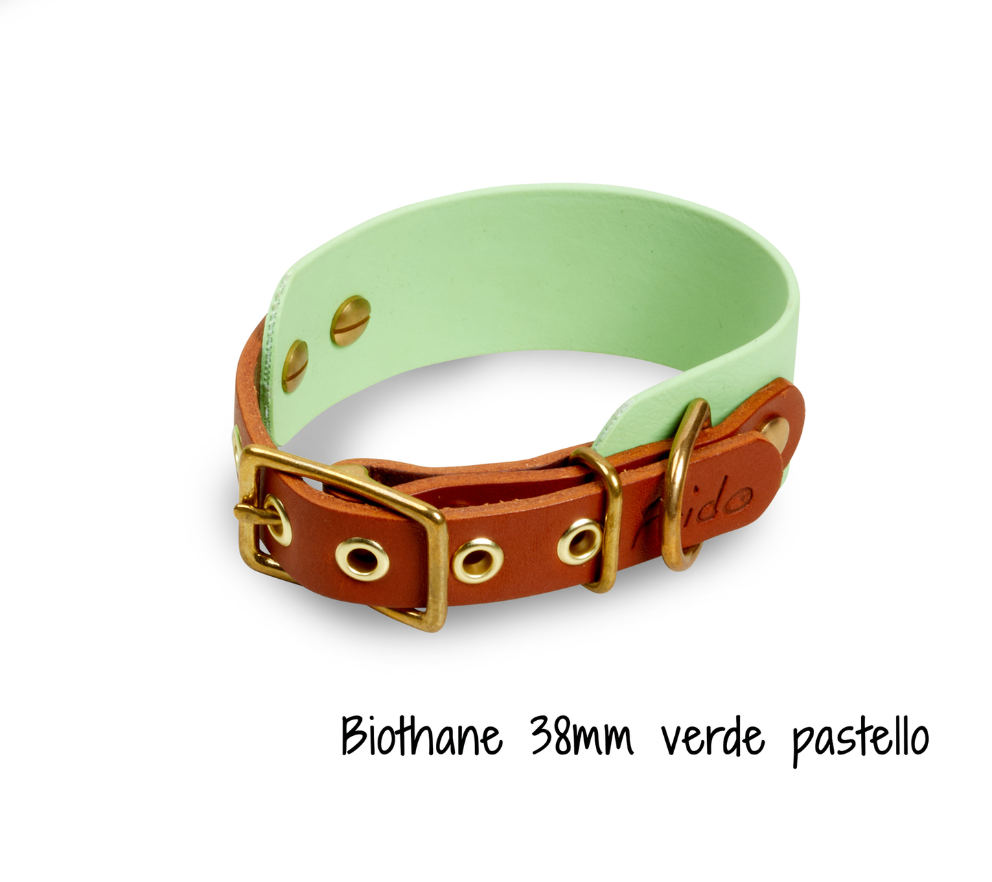 Collare per cani in Cuoio e Biothane® linea Combo - personalizzabile - Frido