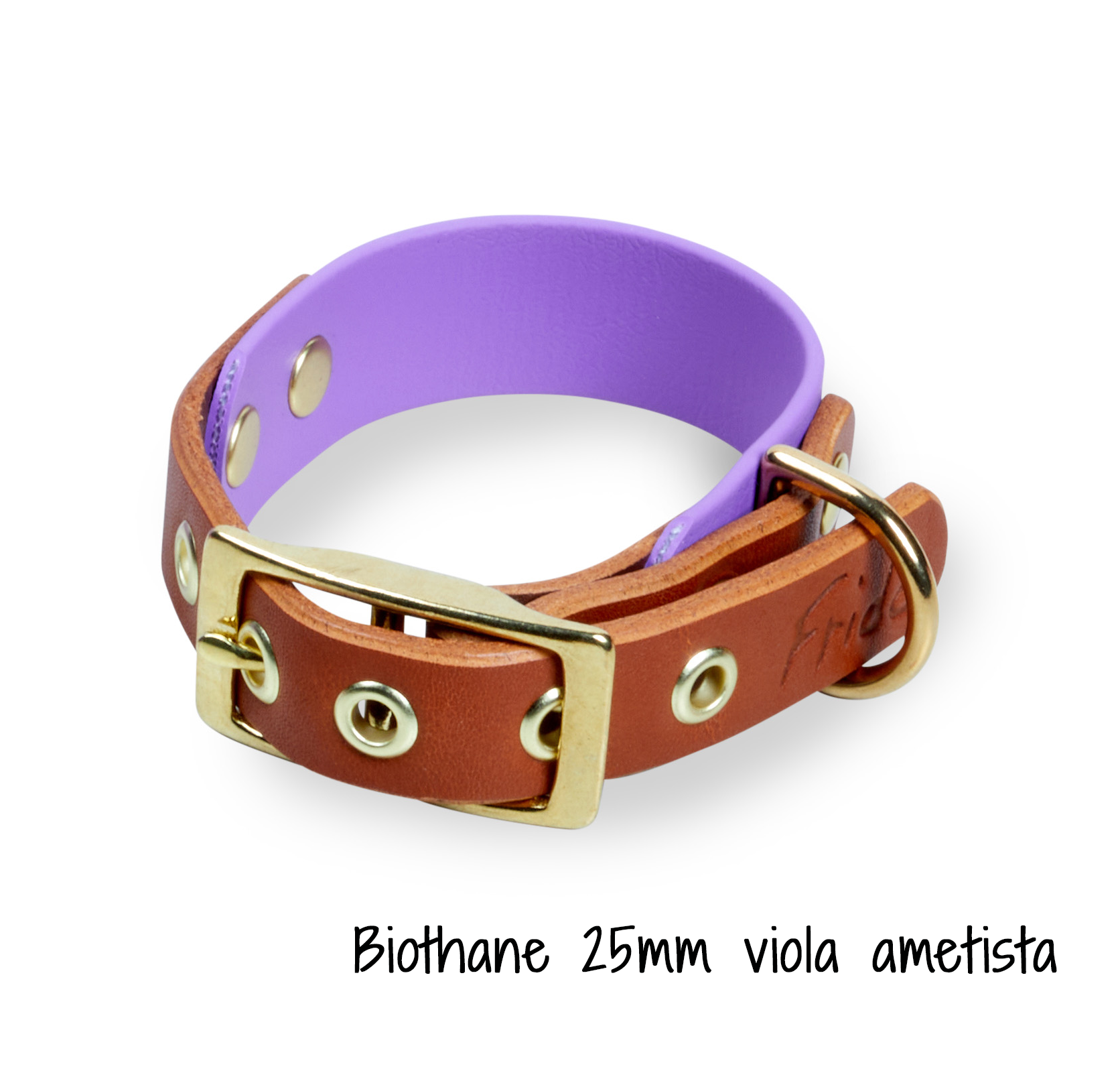 Collare per cani in Cuoio e Biothane® linea Combo - personalizzabile - Frido