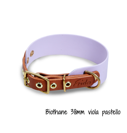 Collare per cani in Cuoio e Biothane® linea Combo - personalizzabile - Frido