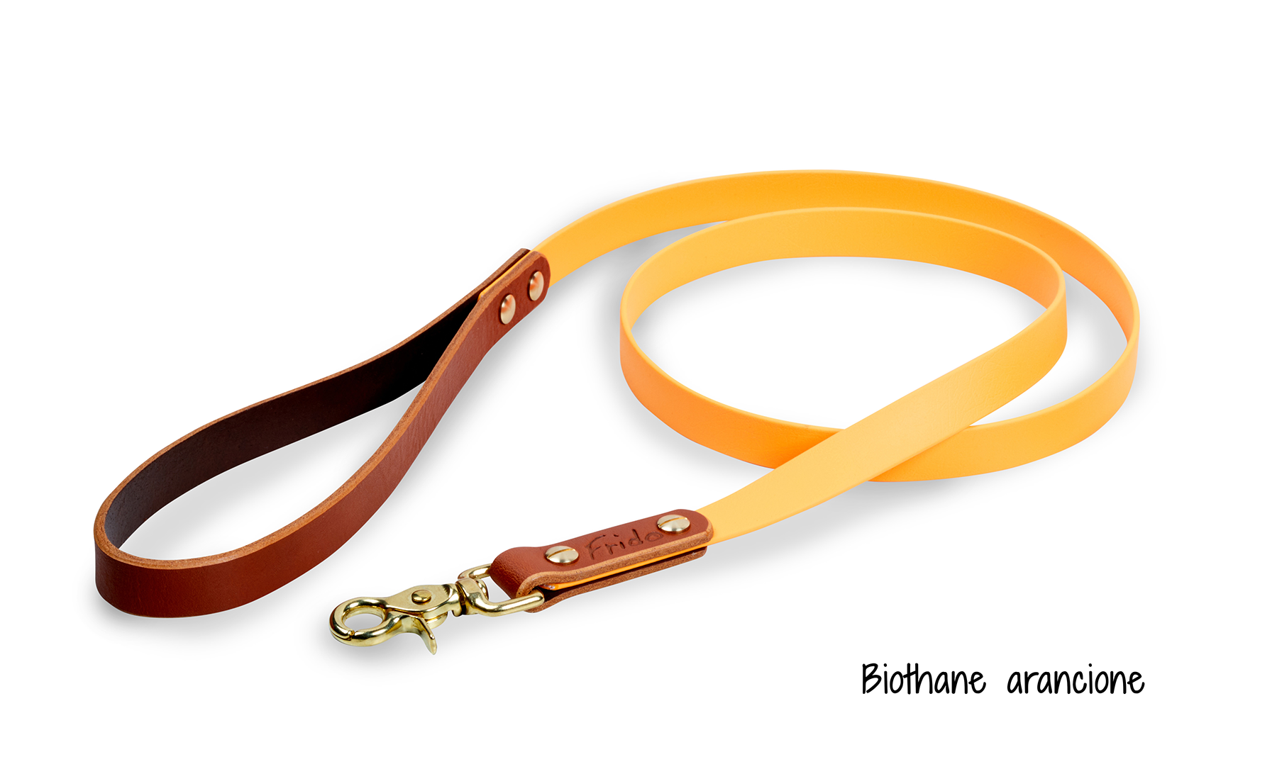 Guinzaglio per cani in Cuoio e Biothane® linea Combo - personalizzabile - Frido