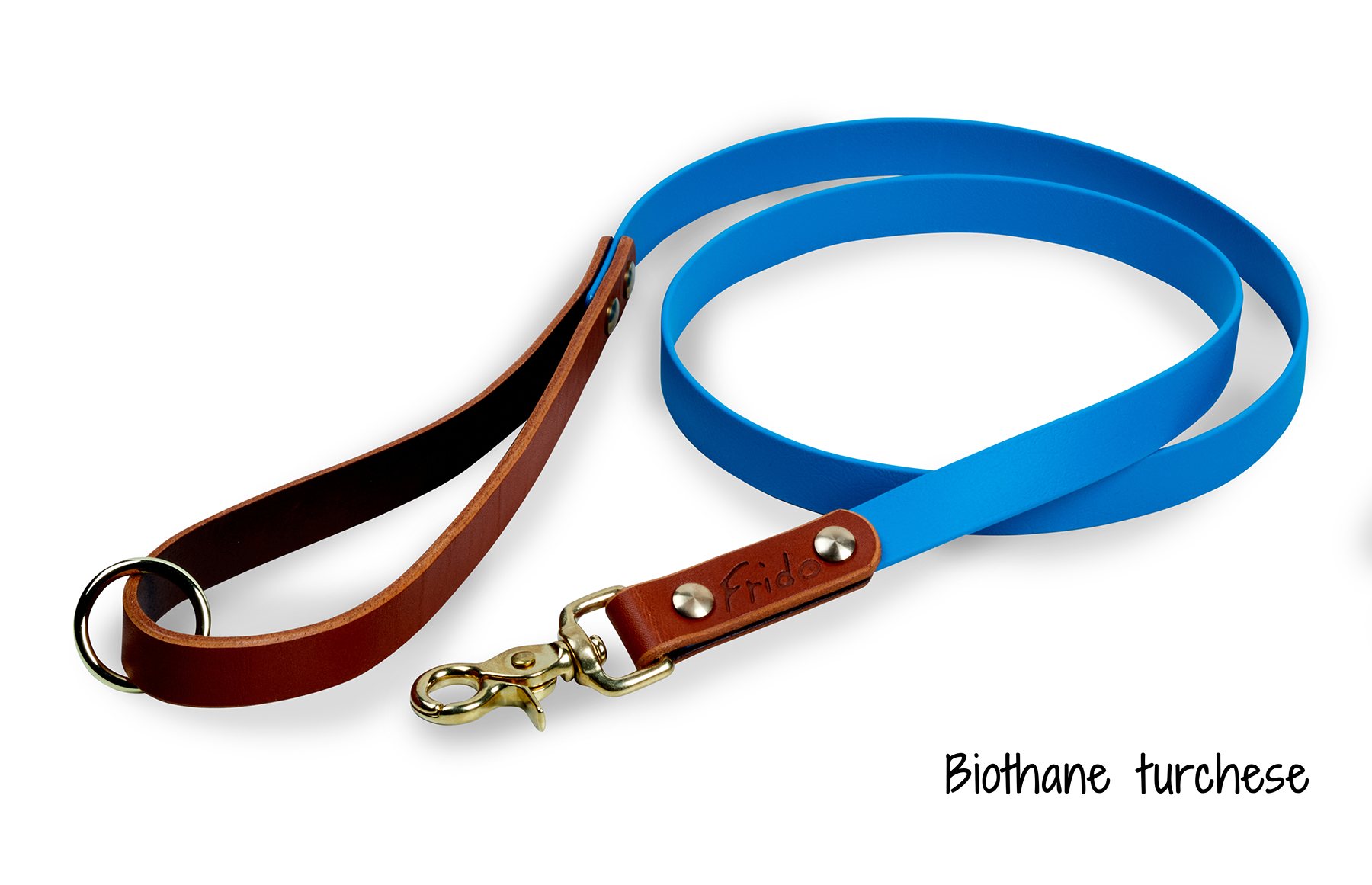 Guinzaglio per cani in Cuoio e Biothane® linea Combo - personalizzabile - Frido