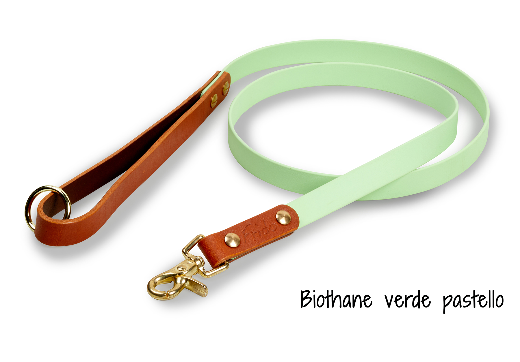 Guinzaglio per cani in Cuoio e Biothane® linea Combo - personalizzabile - Frido