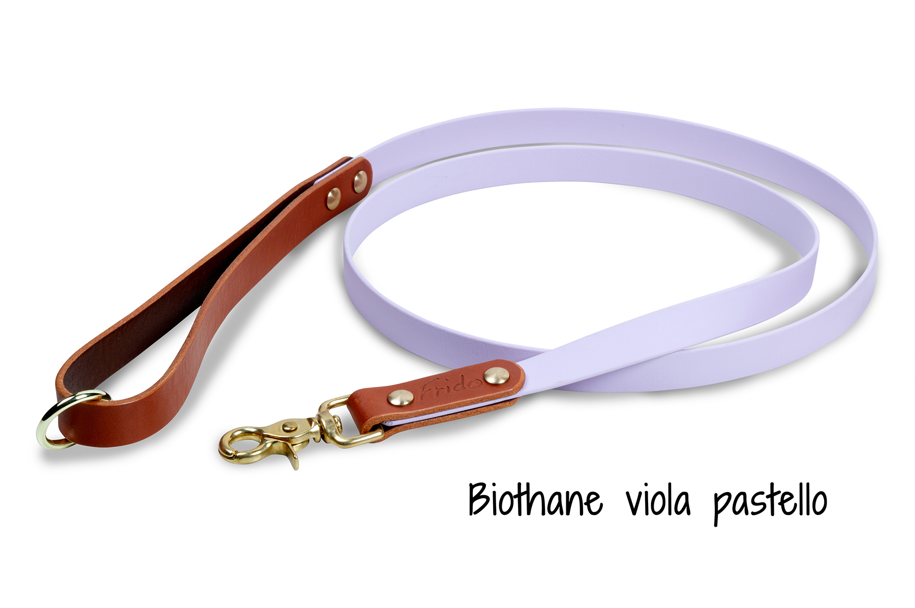 Guinzaglio per cani in Cuoio e Biothane® linea Combo - personalizzabile - Frido