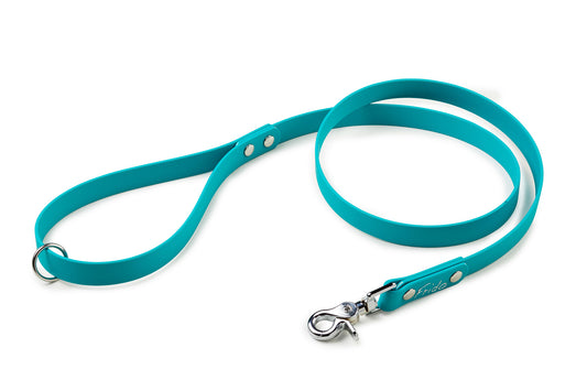 Guinzaglio per cani in fettuccia Waterproof - Verde acqua - Frido