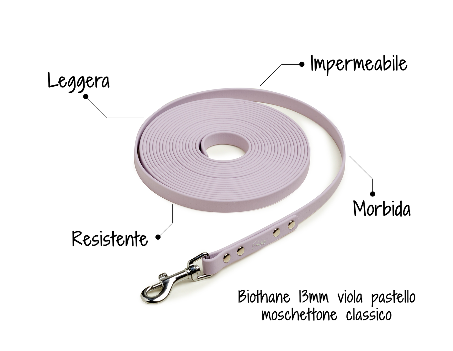 Lunghina per cani in Biothane® - personalizzabile - Frido